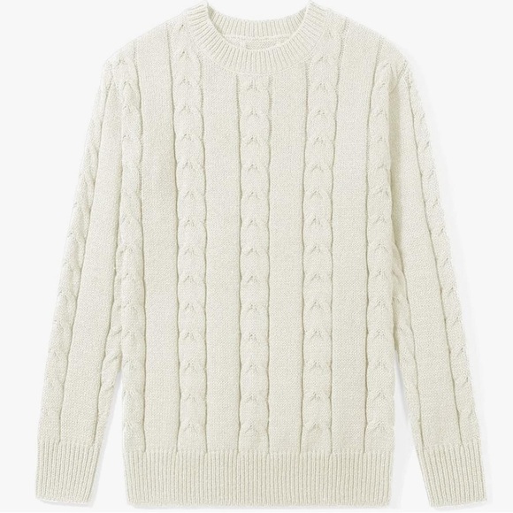 Chunky Cable Knit Long Skirt 2 Piece Outfit Sweater Sets - Picture 2 of 10